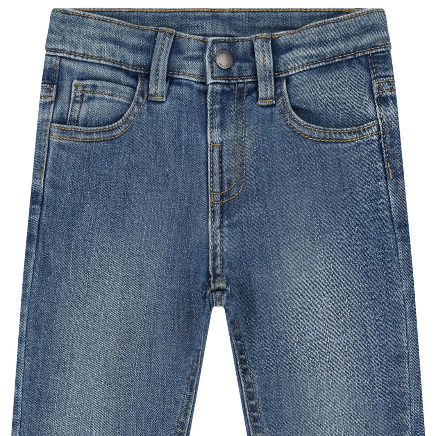 Younger Boys Blue Denim Jeans, 1, hi-res