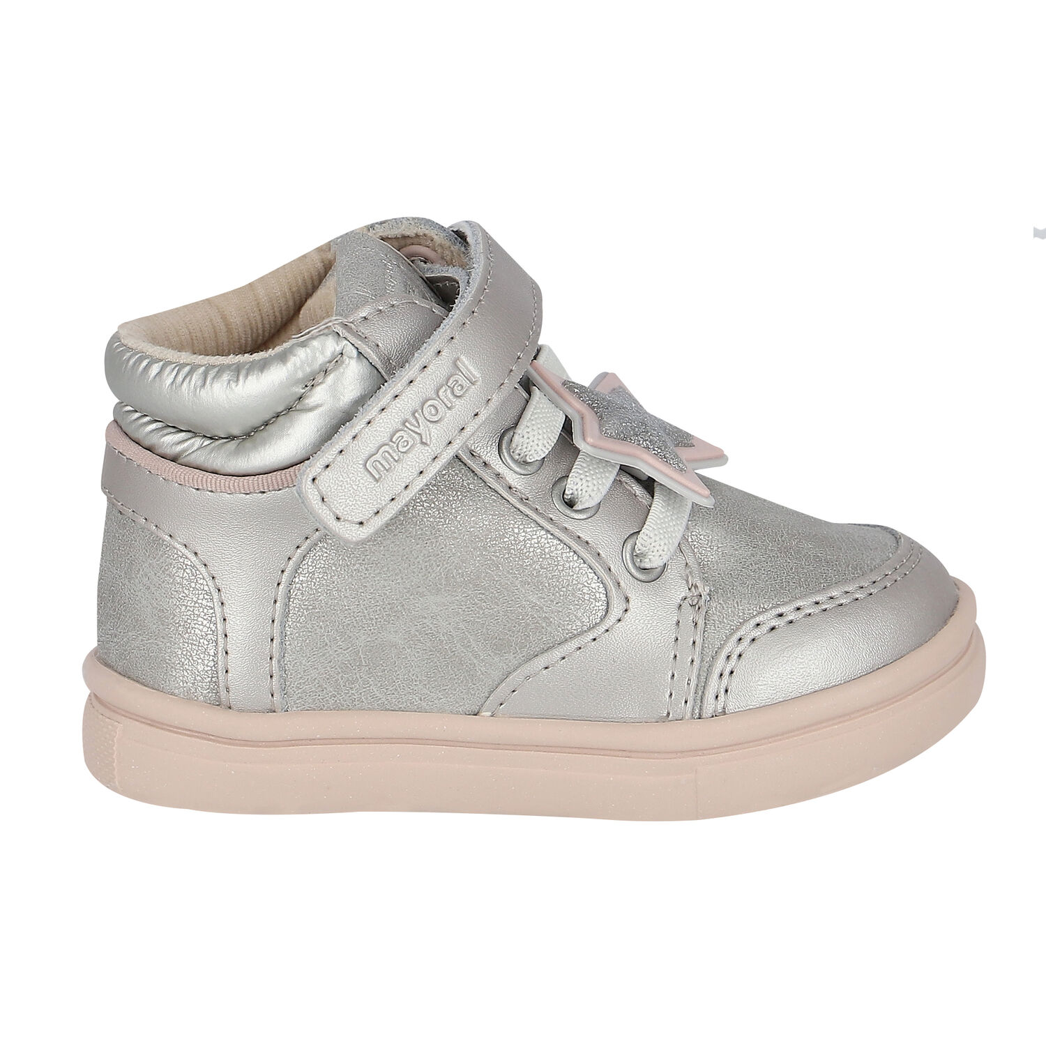 Girls Silver Trainers, 1, hi-res