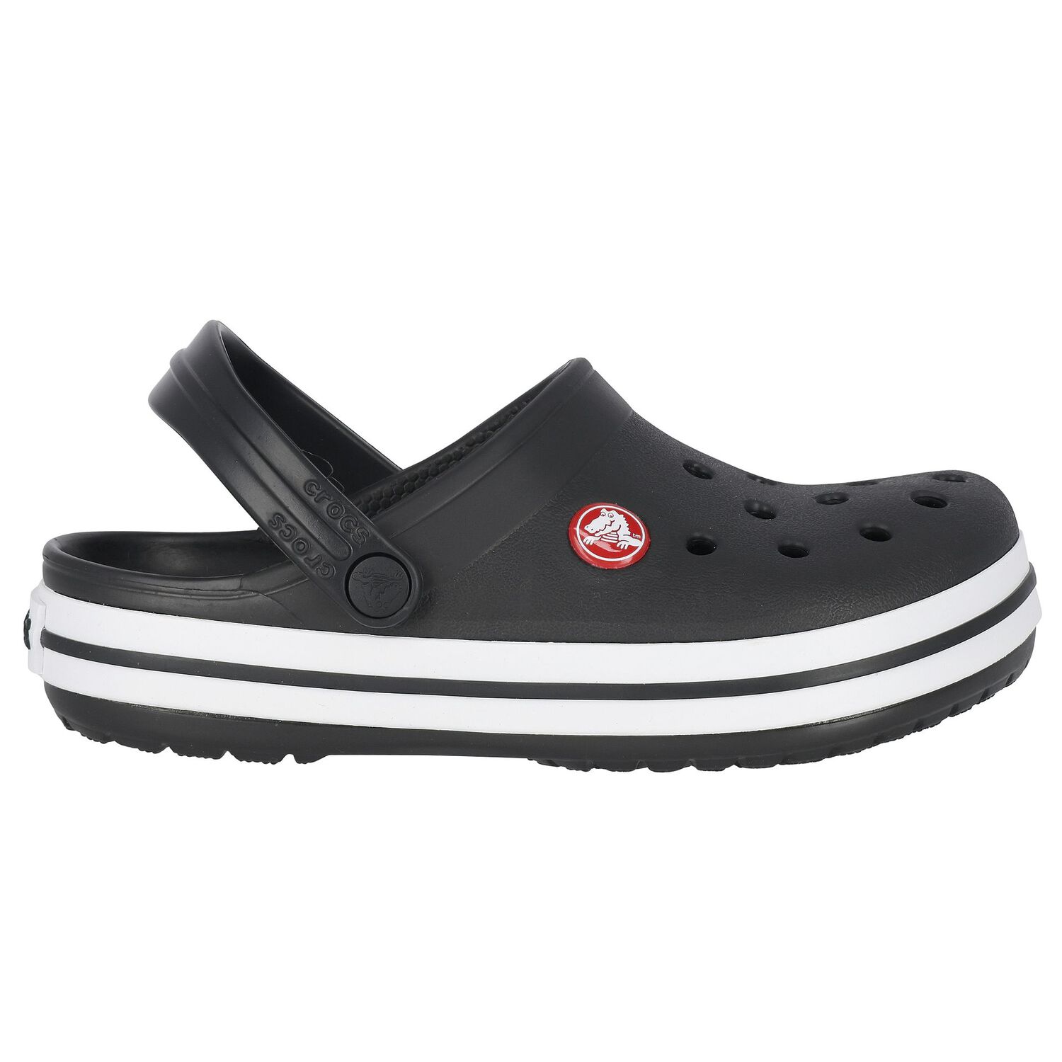 Black Crocband Clogs Sandals, 3, hi-res