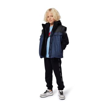 Boys Black Logo Joggers