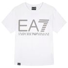 Boys White Logo T-Shirt, 1, hi-res