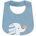 Baby Boys Blue Elephant Babygrow Gift Set, 2, hi-res