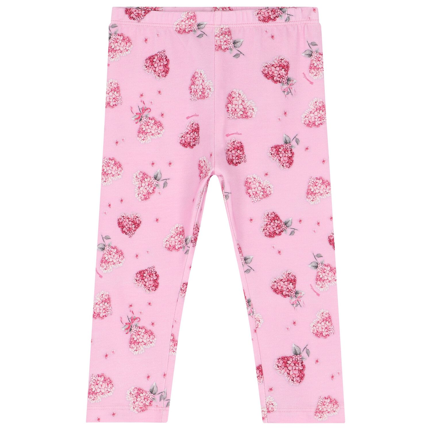 Younger Girls Pink Floral Leggings, 1, hi-res image number null