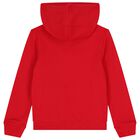 Boys Red Logo Hooded Top, 2, hi-res