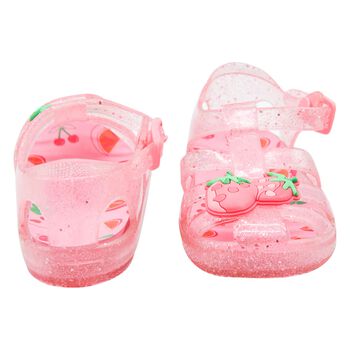 Younger Girls Pink Jelly Sandals