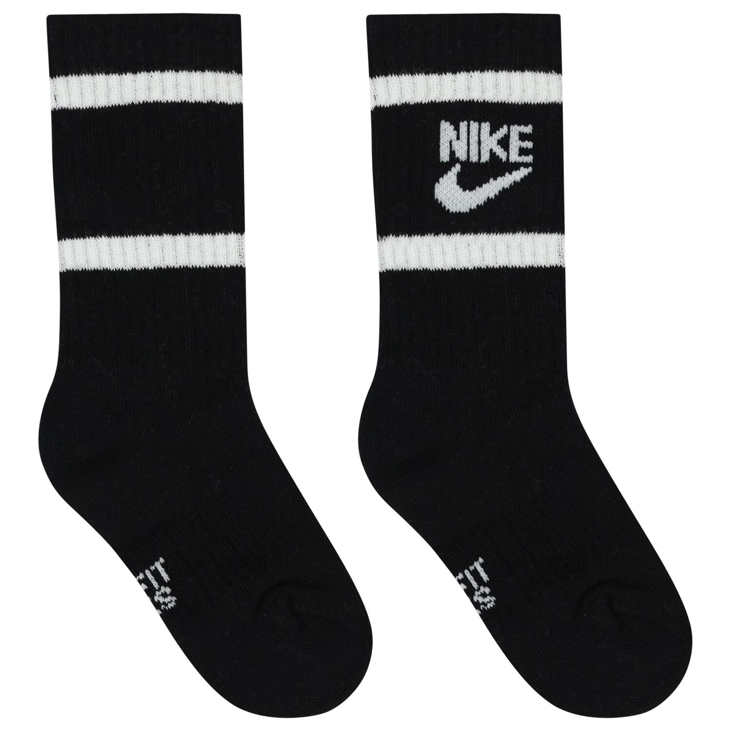 Boys White, Black & Grey Logo Socks ( 6-Pack ) , 1, hi-res