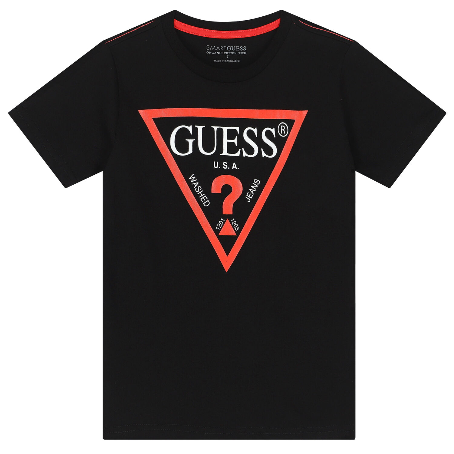 تيشيرت بالشعار باللون الأسود للأولاد, 5, hi-res image number null