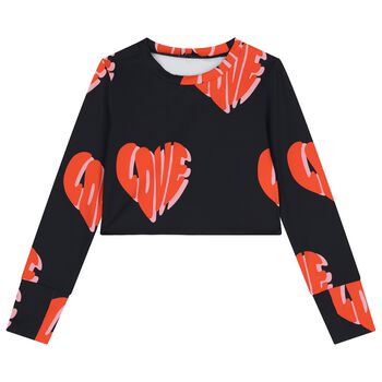 بلوزة سوداء بأكمام طويلة للبنات