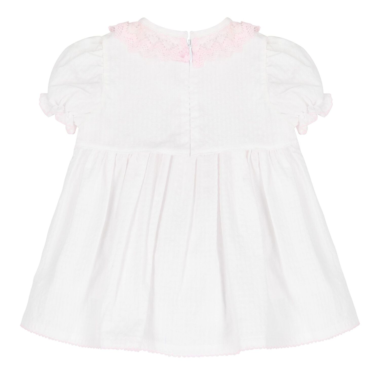 Baby Girls White & Pink Dress Set, 1, hi-res image number null