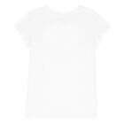 Girls White Logo T-Shirt, 1, hi-res