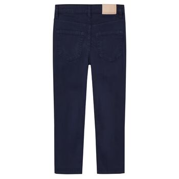 Boys Navy Blue Chino Trousers