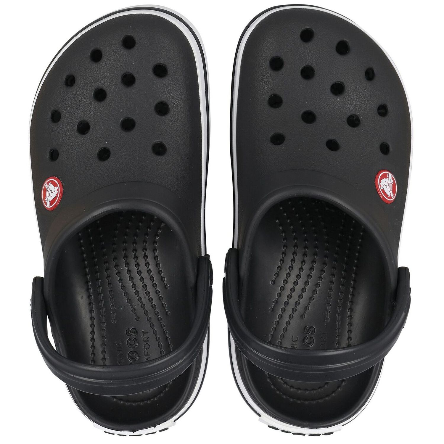 Black Crocband Clogs Sandals, 3, hi-res image number null