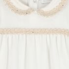 Baby Girls Ivory Velour Babygrow Gift Set, 1, hi-res