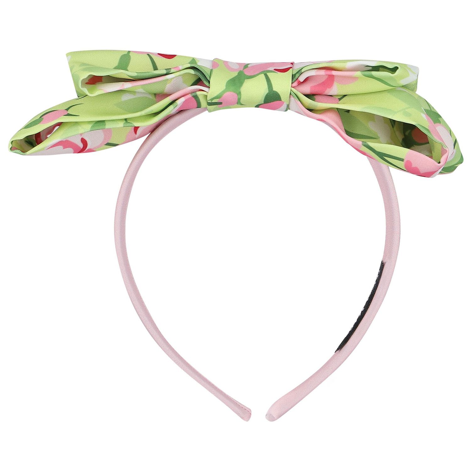 Girls Green Floral Headband, 3, hi-res image number null