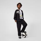 Boys Black Logo Trousers, 1, hi-res