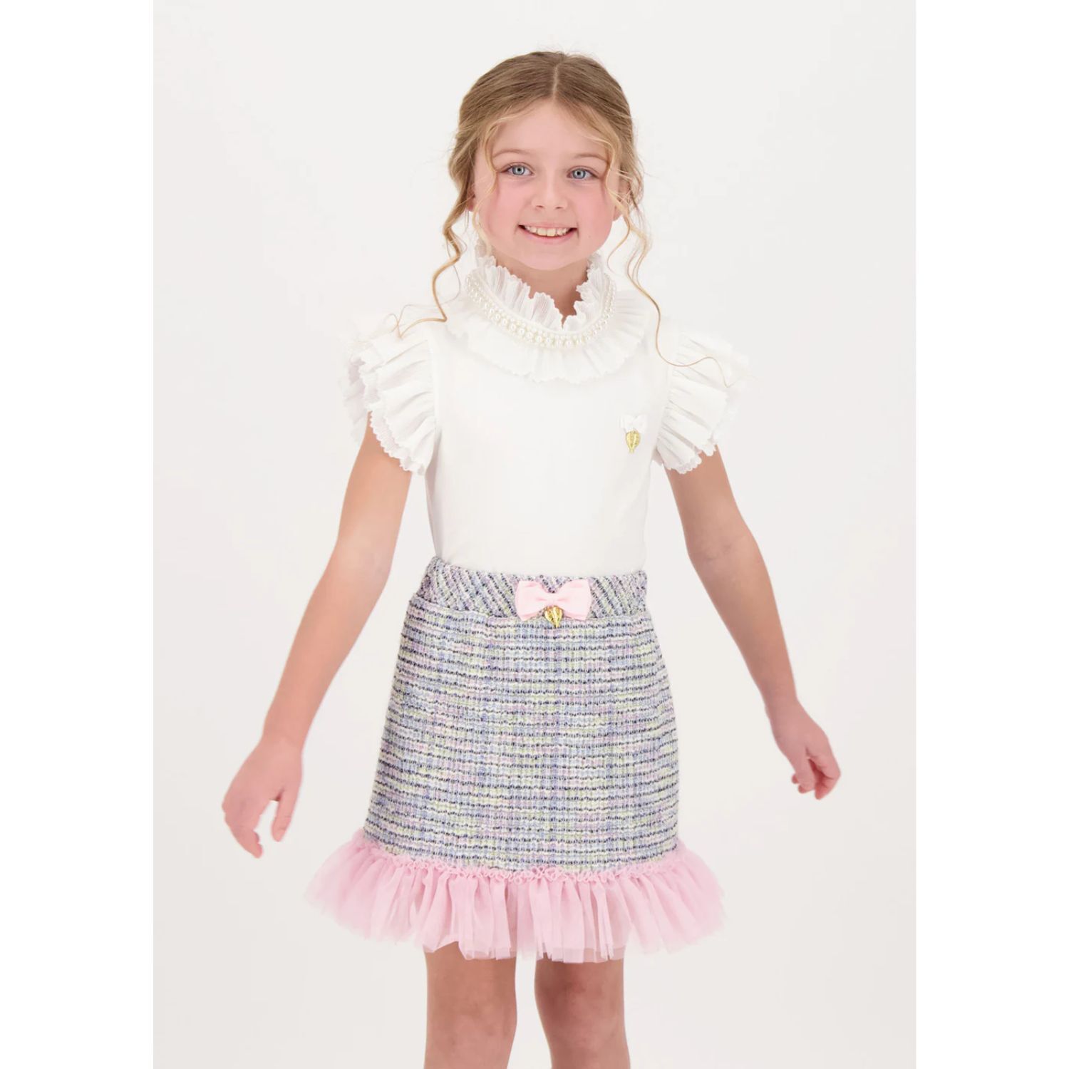 توب بنات بكشكة باللون الأبيض, 1, hi-res