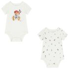 Ivory Polo Bear Bodysuits ( 2 Pack ) , 1, hi-res