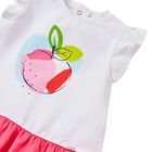 Younger Girls White & Pink Dress Set, 1, hi-res