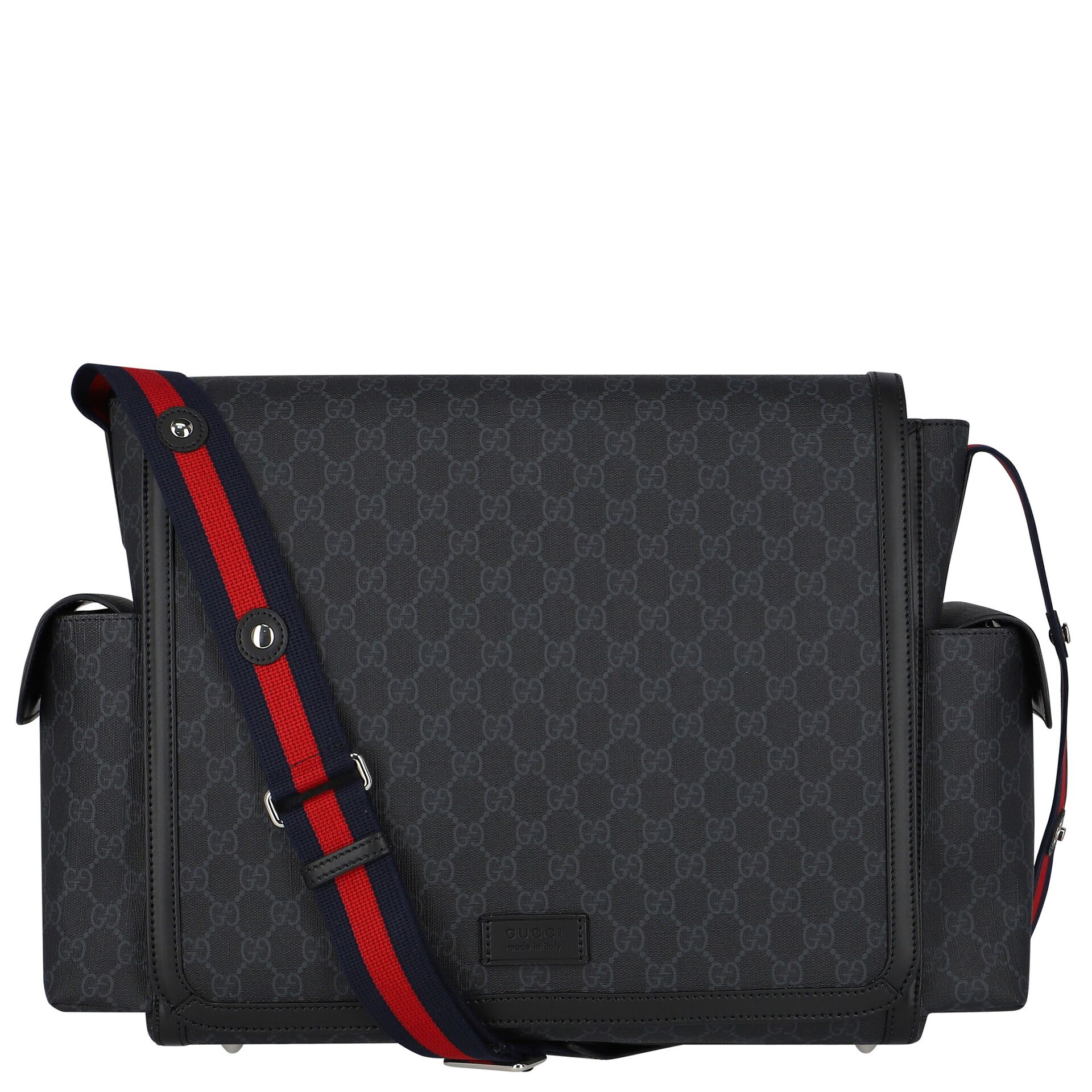 Gucci Black GG Supreme Baby Changing Bag Junior Couture UAE