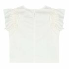 Girls Ivory Roses Ruffled Top , 1, hi-res