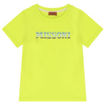 Boys Neon Yellow Logo T-Shirt