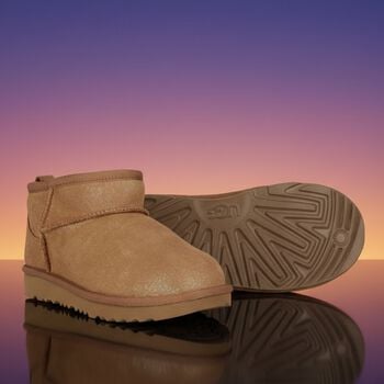 Girls Chestnut Brown Classic Ultra Mini Suede Boots 