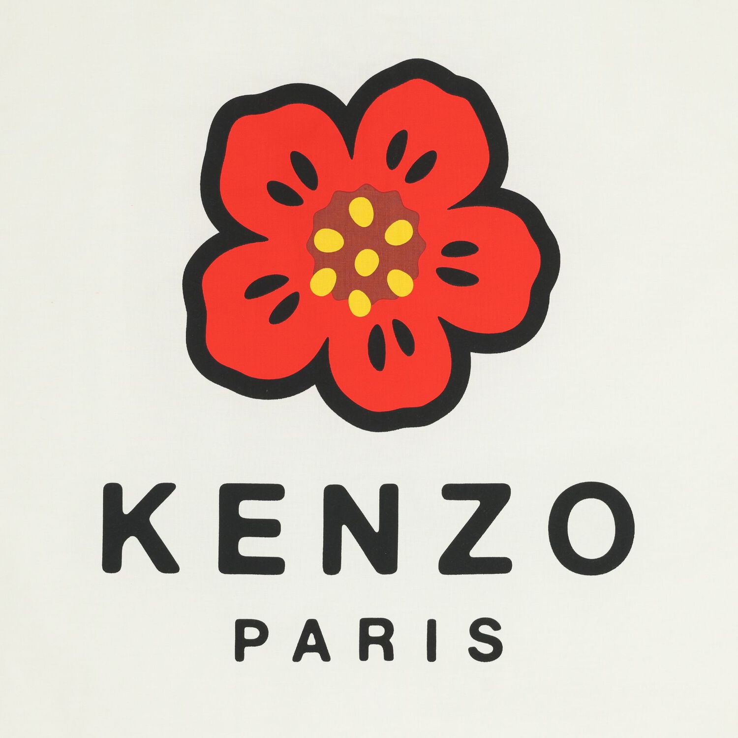 بطانية أطفال مزينة بزهرة بوكي باللونين العاجي والبيج, 1, hi-res