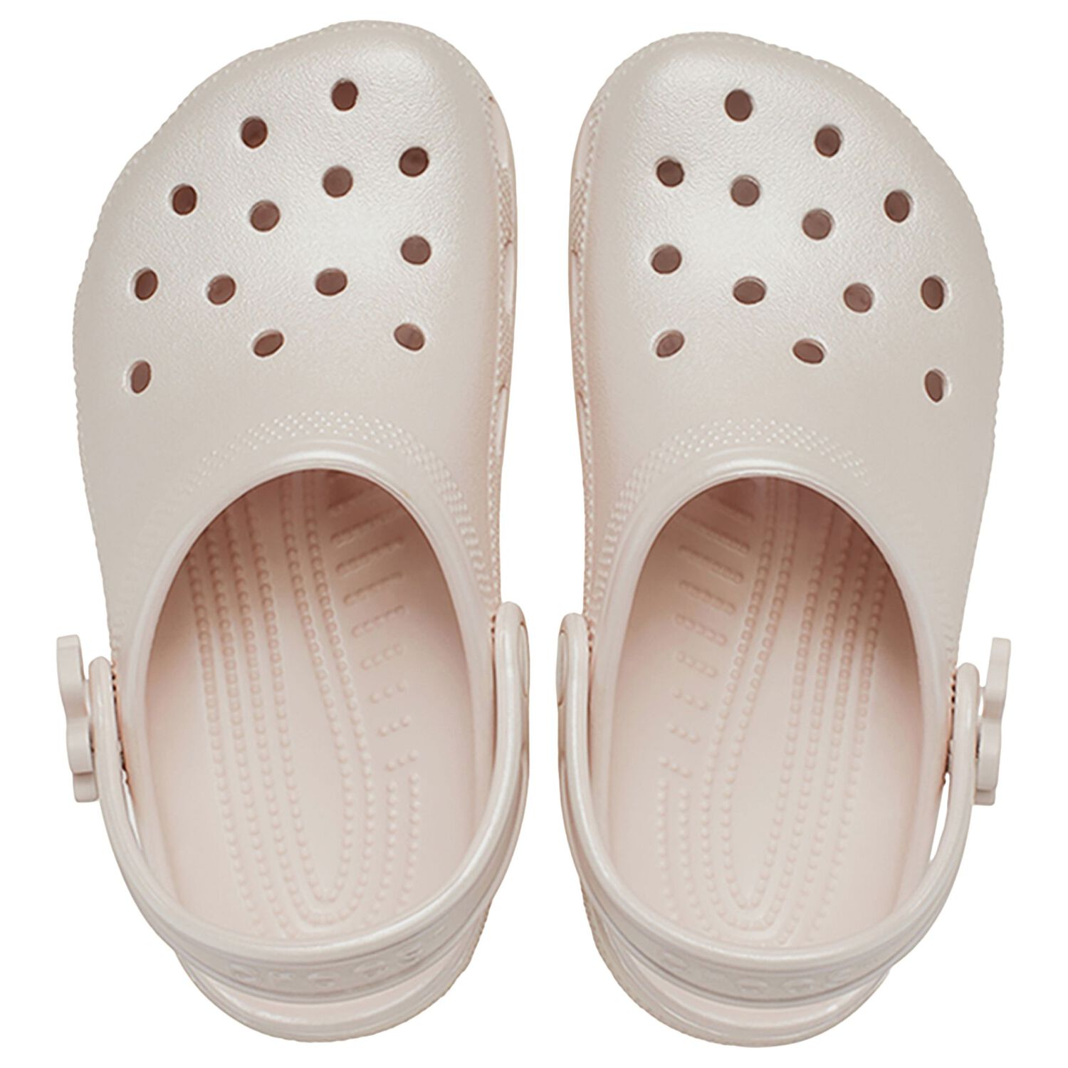 Girls Metallic Beige Classic Clogs Sandals , 1, hi-res