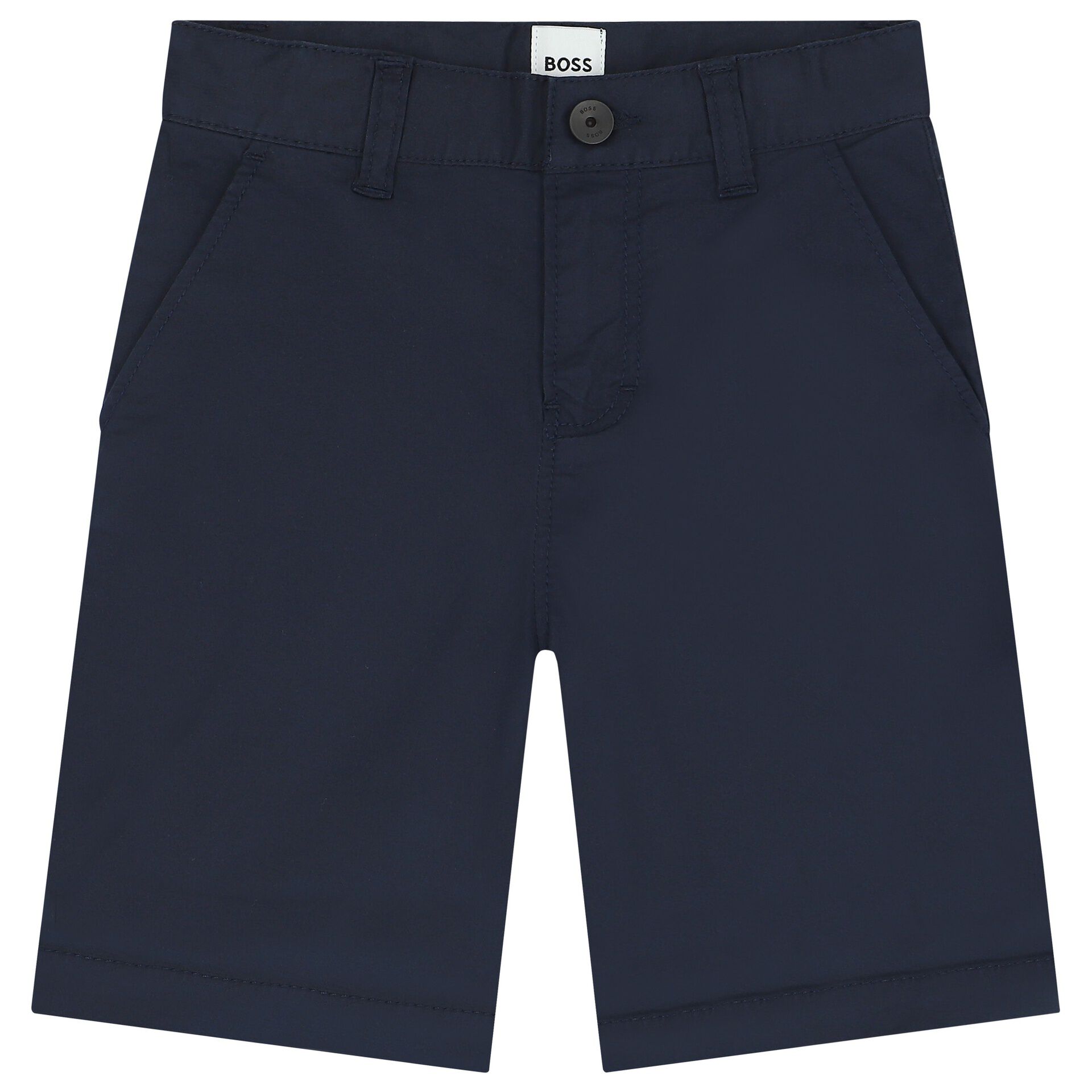 BOSS Boys Navy Blue Chino Shorts Junior Couture UAE