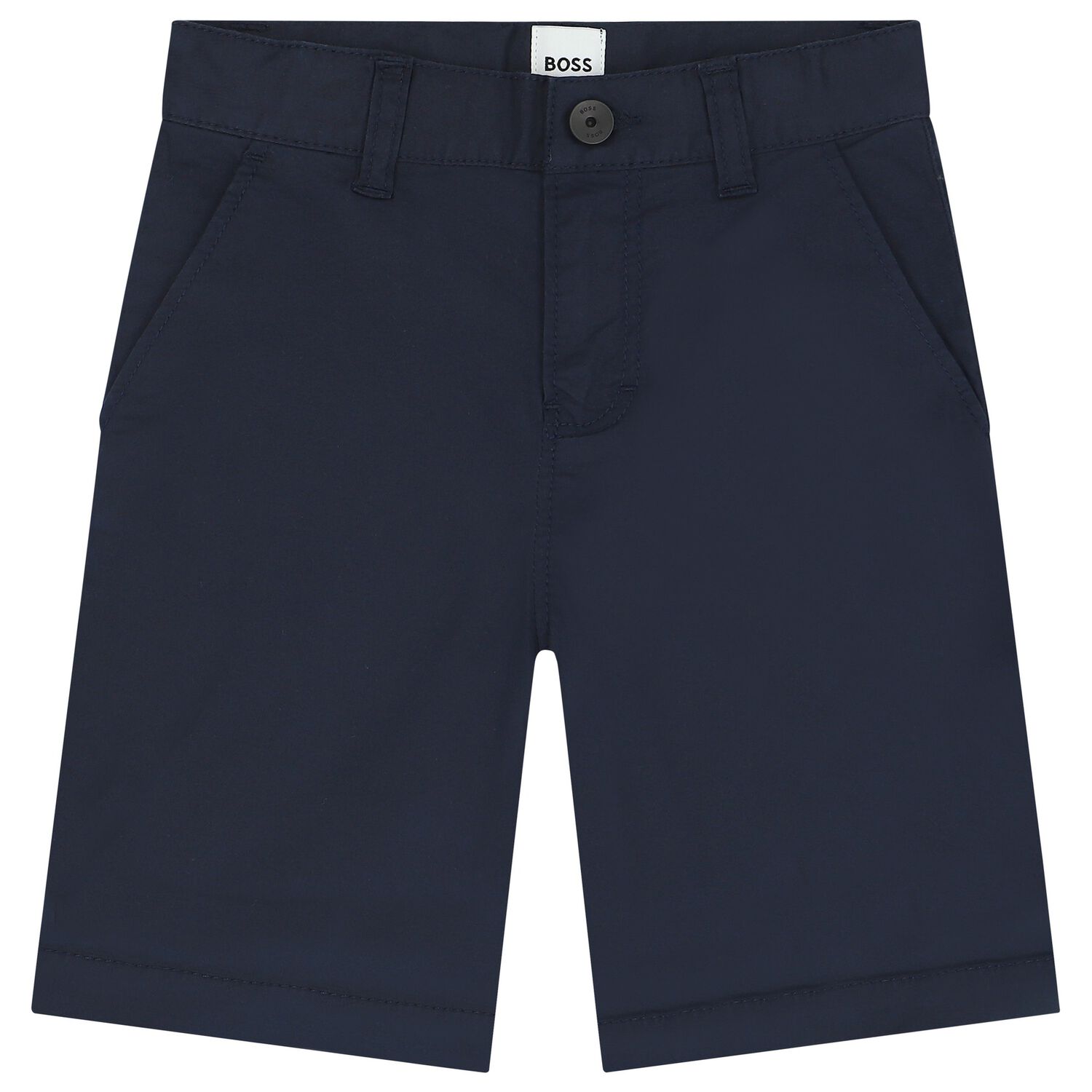 Boys Navy Blue Chino Shorts, 3, hi-res image number null
