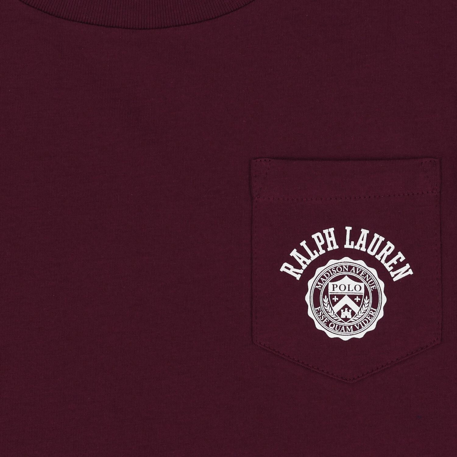 Boys Burgundy Logo T-Shirt, 1, hi-res