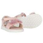 Younger Girls Pink Logo Sandals, 1, hi-res