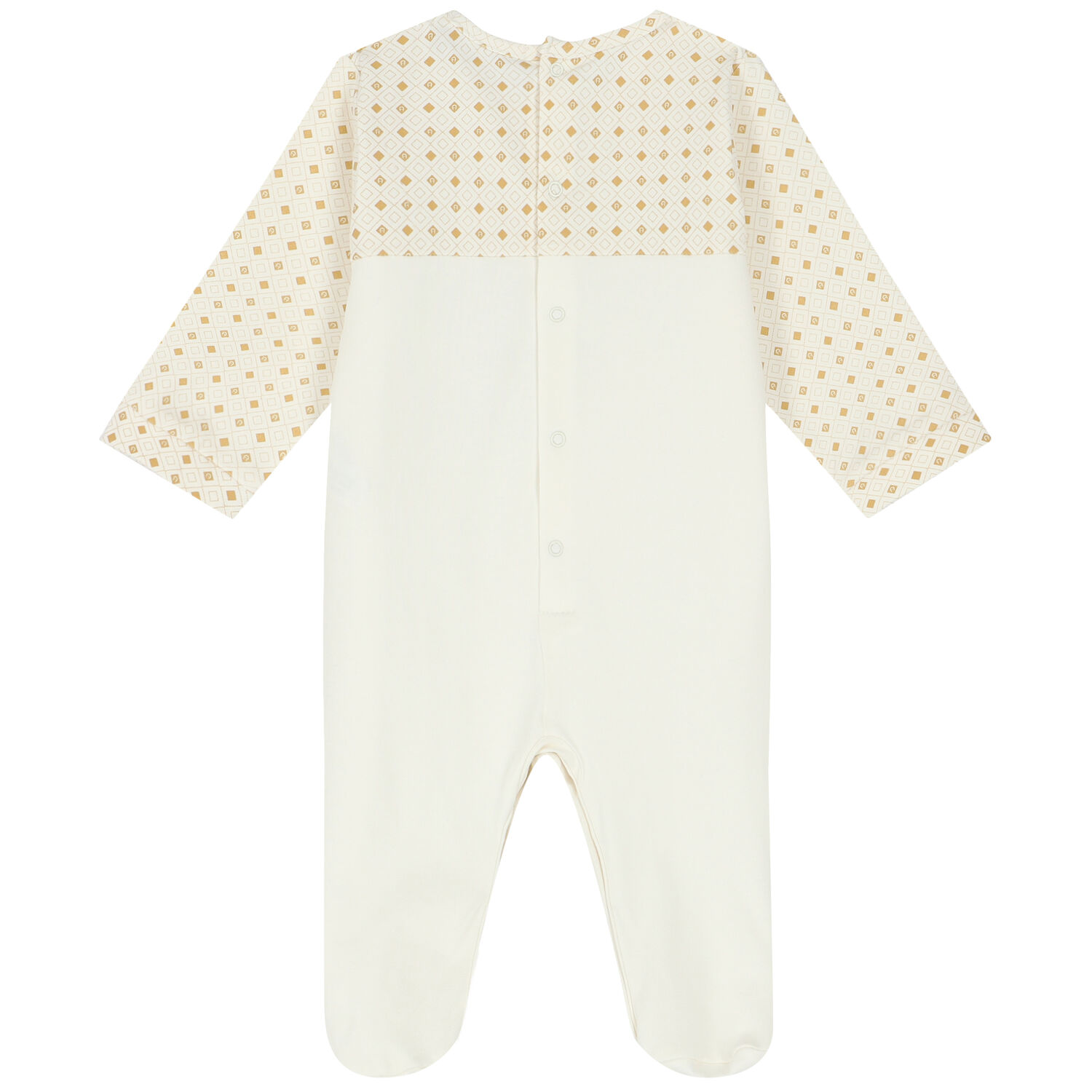 Ivory & Gold Logo Babygrow, 2, hi-res image number null