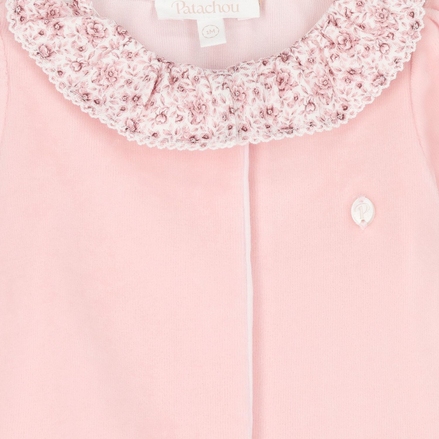 Baby Girls Pink Babygrow, 1, hi-res