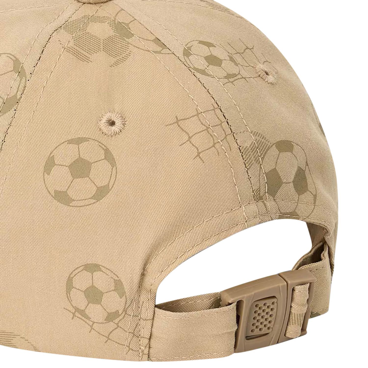 Baby Boys Beige Football Cap, 1, hi-res