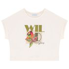 Girls Ivory Bird Shorts set, 1, hi-res