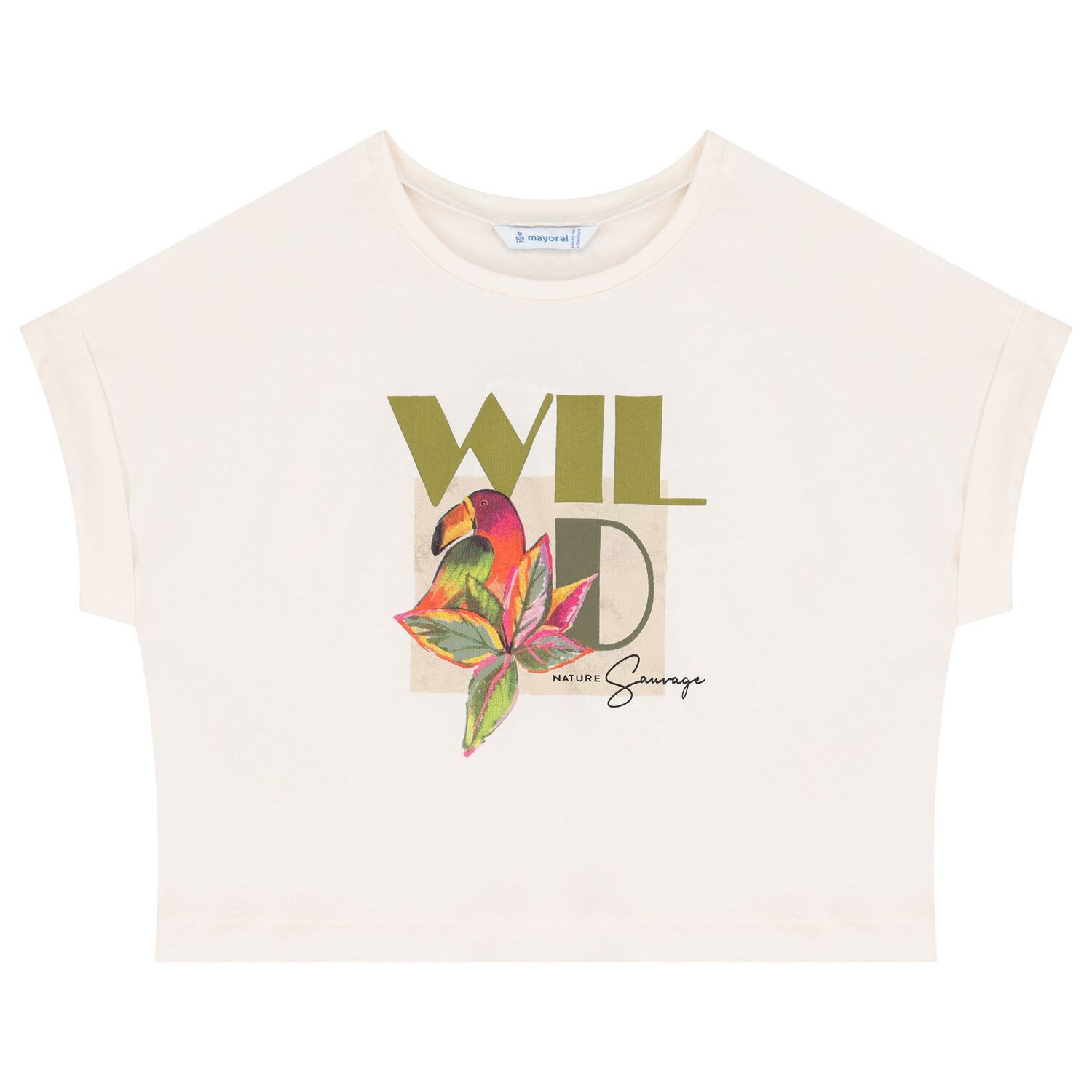 Girls Ivory Bird Shorts set, 1, hi-res image number null