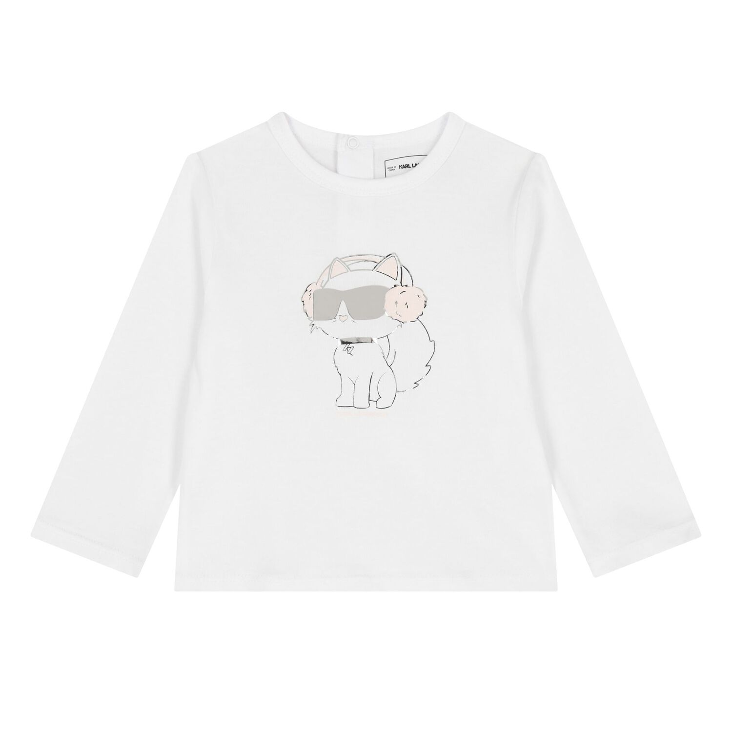 Younger Girls Pink Choupette Tracksuit Set, 1, hi-res