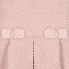 Girls Pink Bow Boucl&eacute; Dress, 1, hi-res