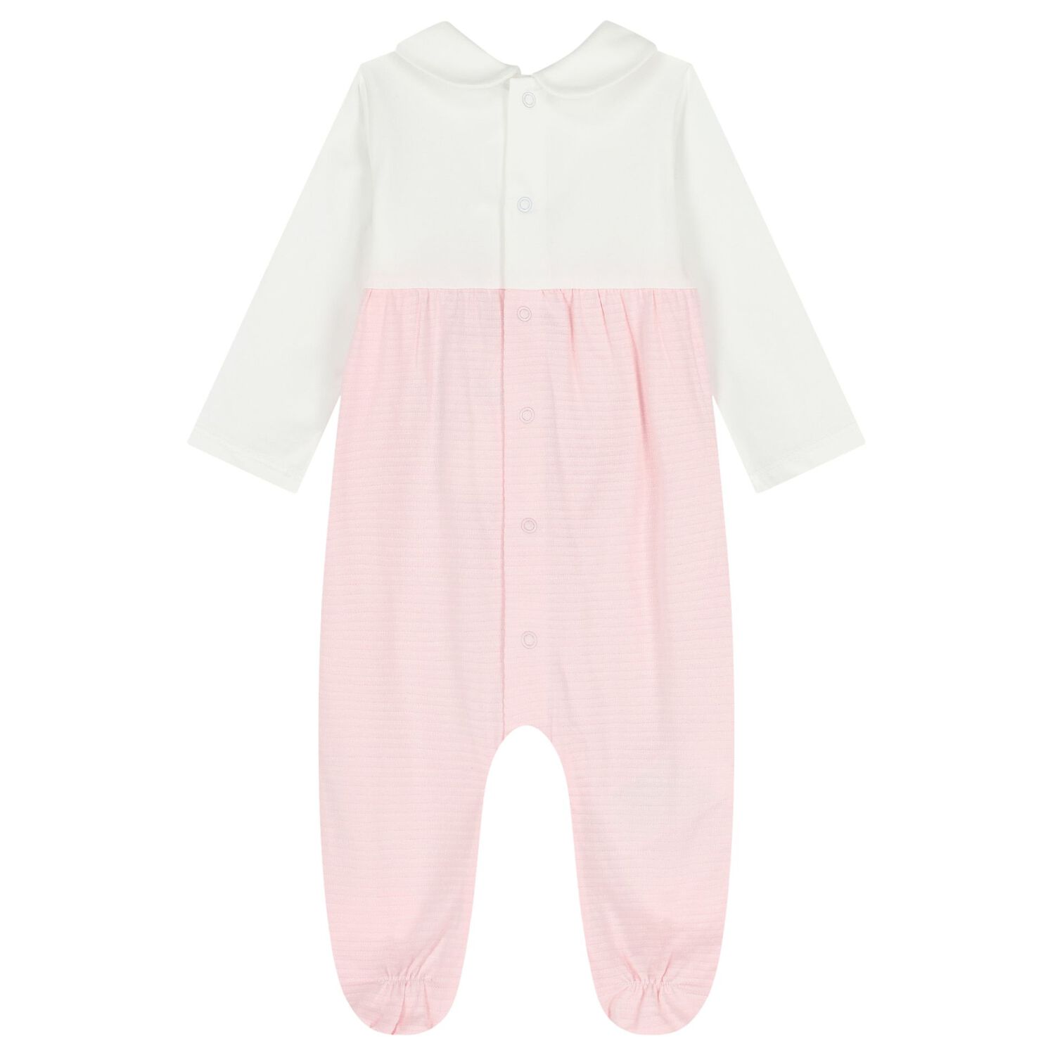 أفرول بنات باللون العاجي والوردي ( قطعتين ), 1, hi-res