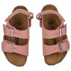 Younger Girls Pink Milano Sandals, 1, hi-res