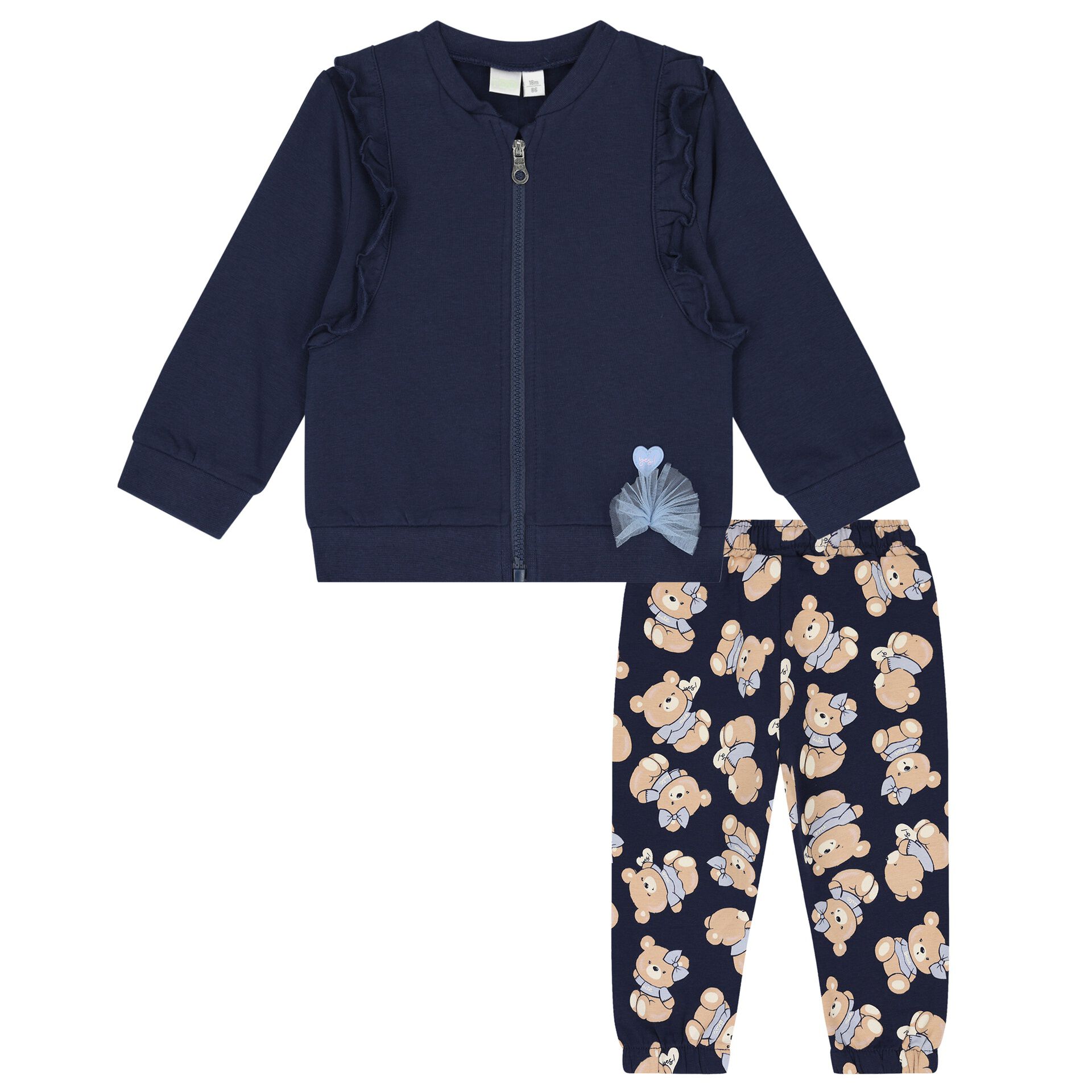 Girls navy blue tracksuit new arrivals