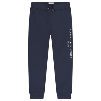 بنطلون رياضى للاولاد بالشعار باللون الكحلى 