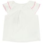 طقم بنات شورت بطبعة تيدي باللون الأبيض, 1, hi-res