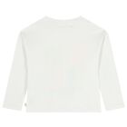 Girls White Embellished Long Sleeve Top, 1, hi-res
