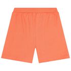 طقم شورت بنات بطبعة الزهور باللون الأبيض و البرتقالي, 1, hi-res