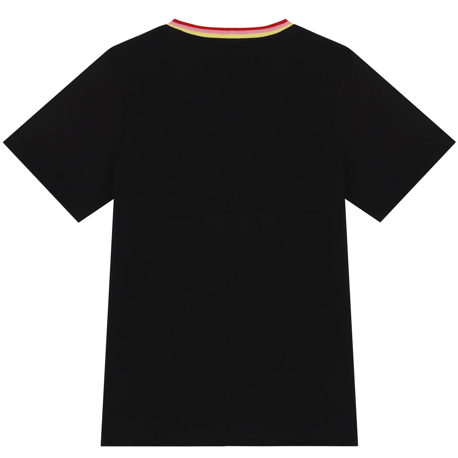 تيشيرت بالشعار باللون الأسود للبنات, 1, hi-res