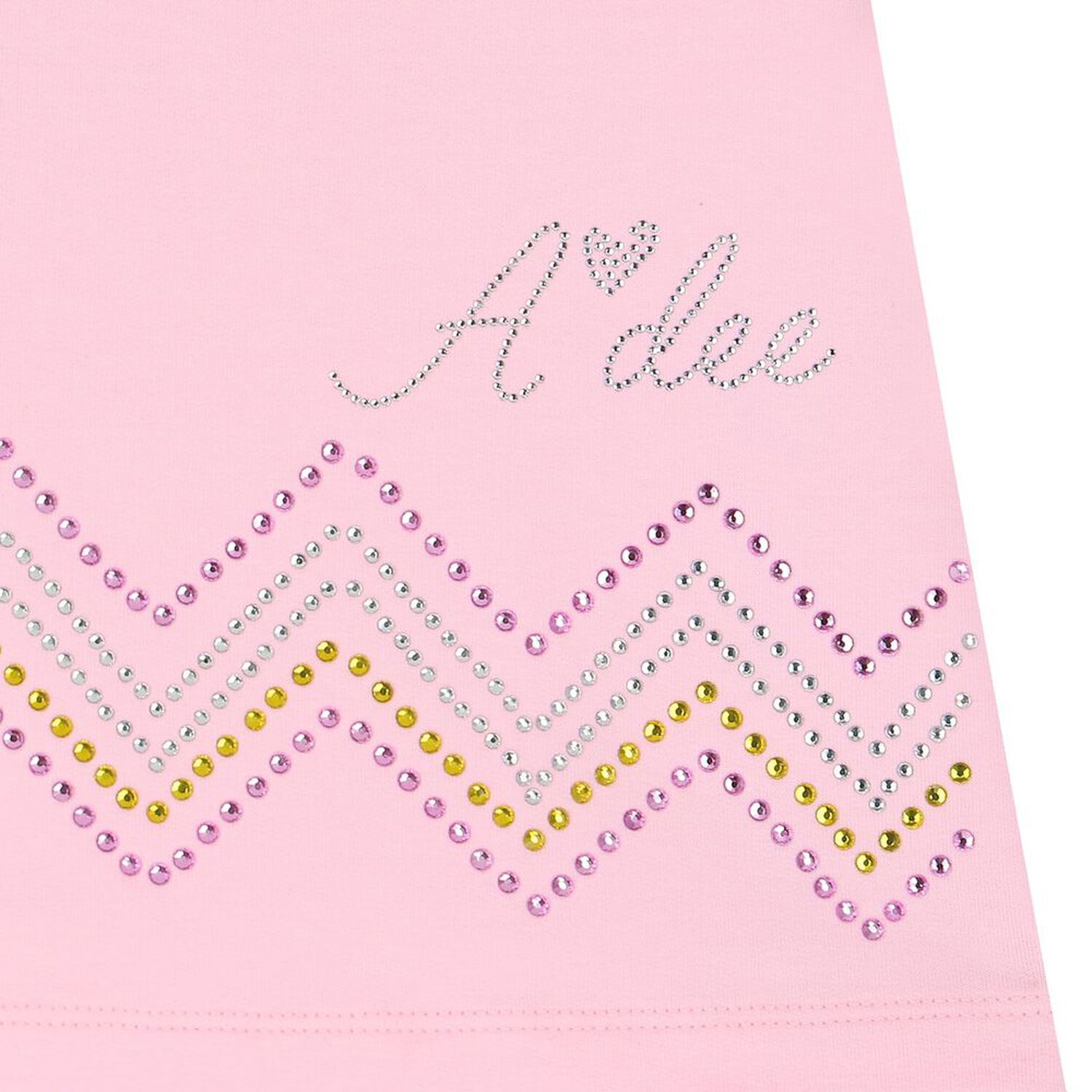 فستان بنات بفيونكة باللون الوردي , 1, hi-res