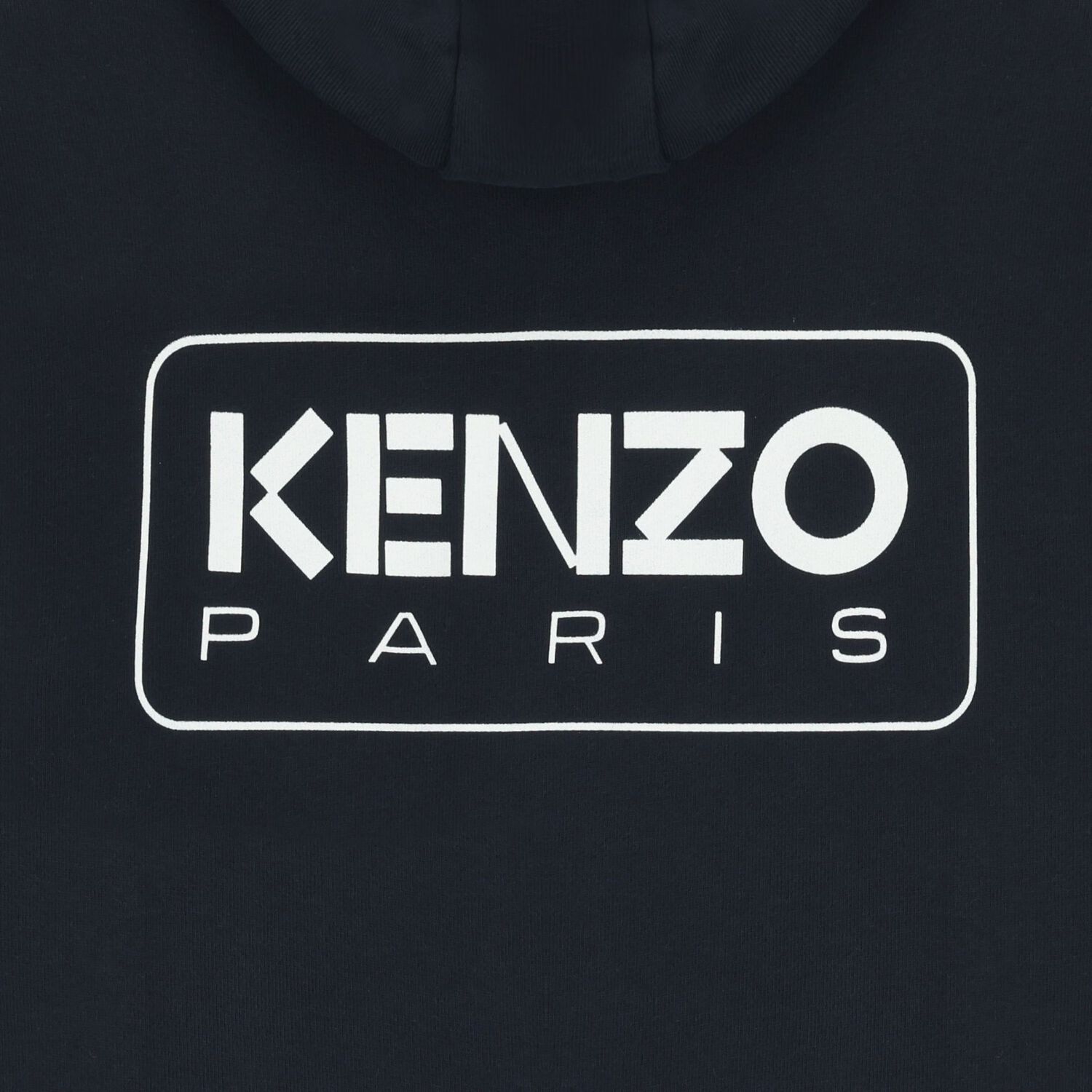 Navy Blue Logo Hooded Zip Up Top, 2, hi-res