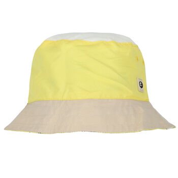Younger Boys Yellow & Beige Reversible Bucket Hat